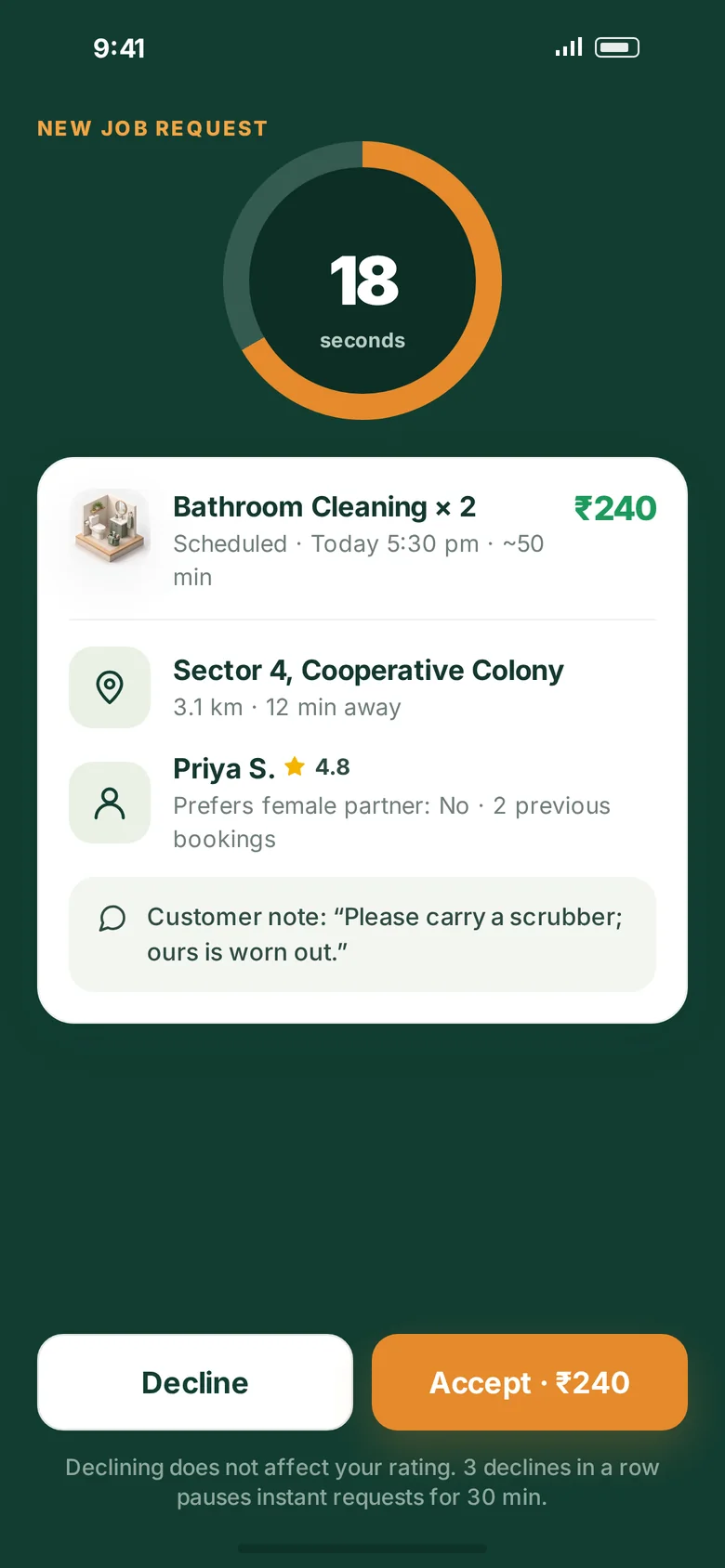 Jhatpat partner mode — a job offer