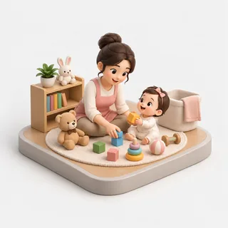 Babysitter & Nanny illustration