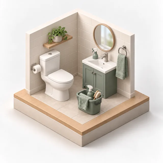 Bathroom Cleaning illustration