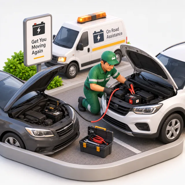 Battery Jumpstart illustration