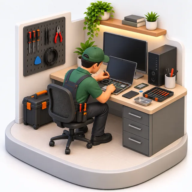 Computer & Laptop Repair illustration