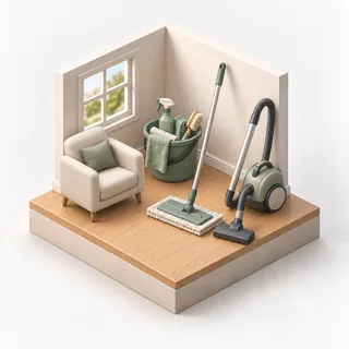 Deep Home Cleaning illustration