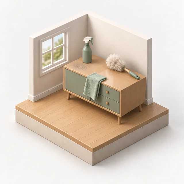 Dusting & Wiping illustration