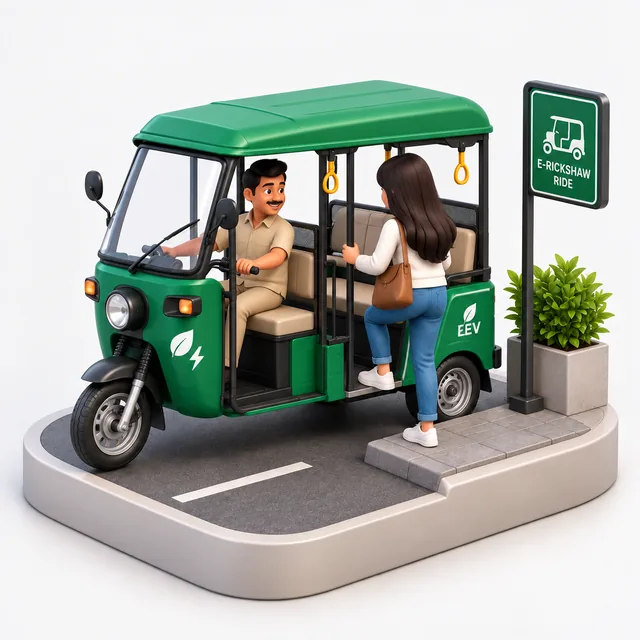 E-Rickshaw illustration