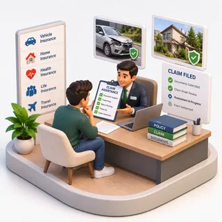 Insurance Claim Assistance illustration