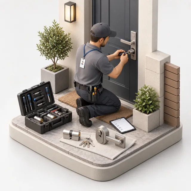 Locksmith / Lock & Key illustration