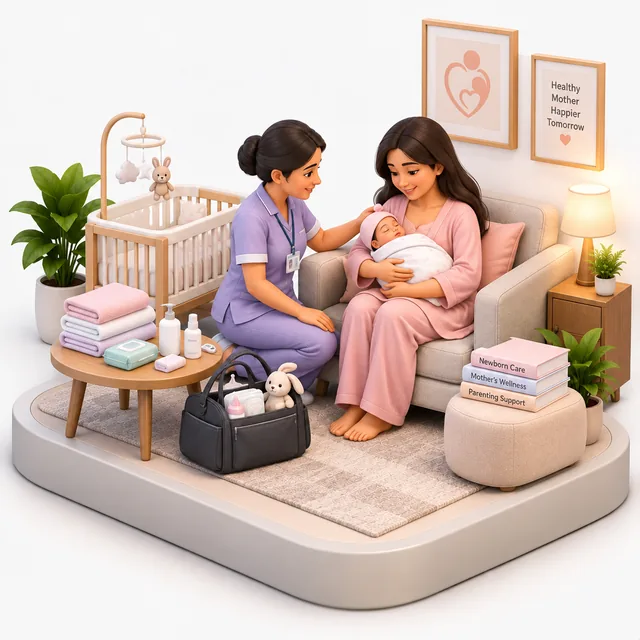 Newborn & Mother Support illustration