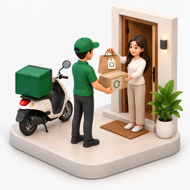 Return / Exchange Pickup illustration
