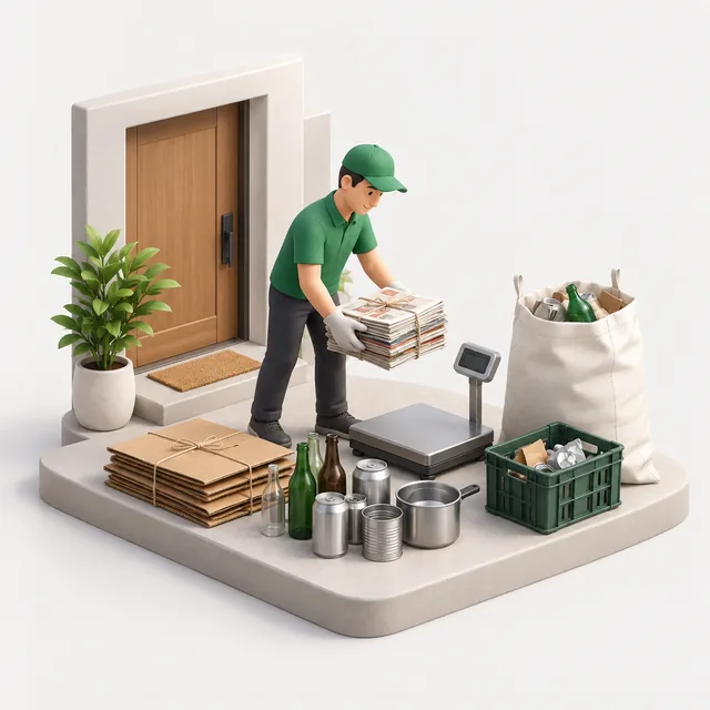 Sell Scrap / Kabadi Pickup illustration