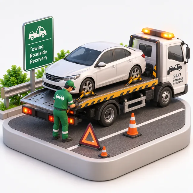 Towing illustration