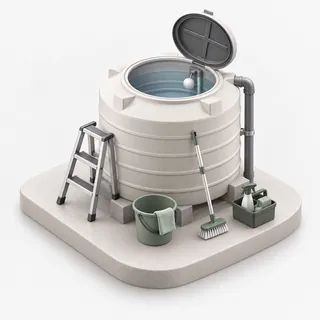 Water Tank Cleaning illustration